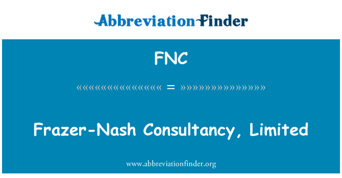 FNC: Frazer-Nash Consultancy, Limited