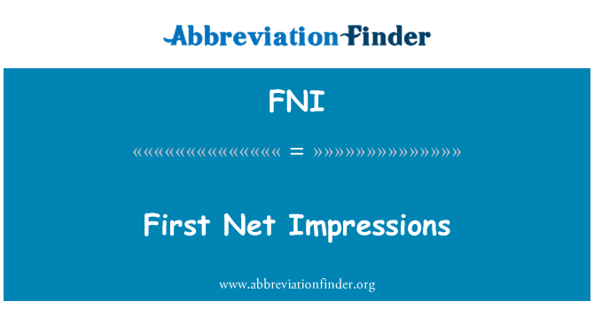 FNI: Neto pirmie iespaidi