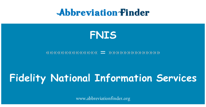 FNIS: 富達國民資訊服務