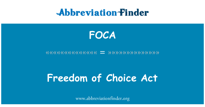 FOCA: 自由選択法