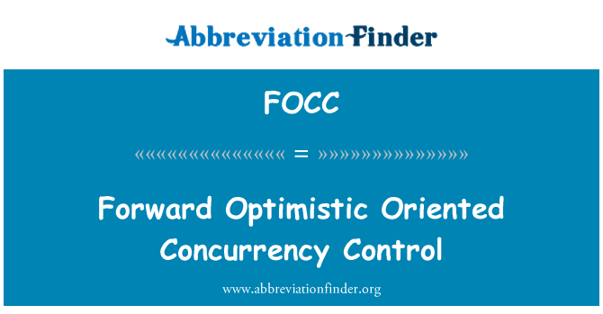 FOCC: Kontroll Concurrency orjentata Optimistic quddiem
