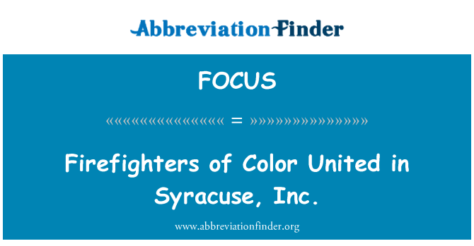 FOCUS: Syracuse, Inc. Amerika renk itfaiye