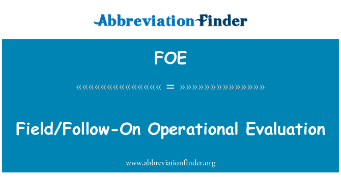 FOE: Jaden/Suivre-Sur operasyon nan evalyasyon