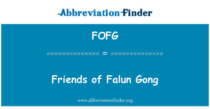 FOFG: Ffrindiau o sect Falun Gong