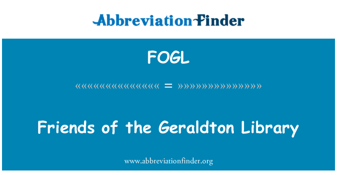 FOGL: Amics de la biblioteca de Geraldton