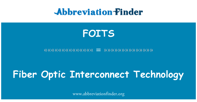 FOITS: Optické propojení technologie