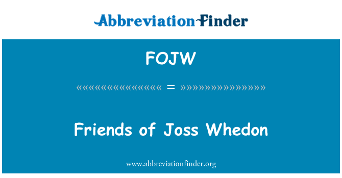 FOJW: Meg a Joss Whedon