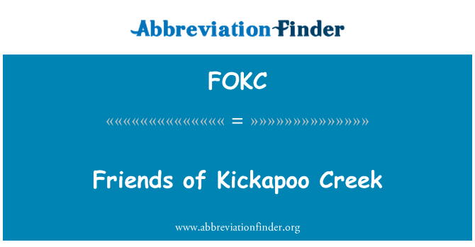 FOKC: Sõbrad Kickapoo Creek