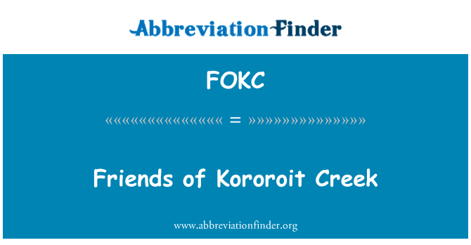 FOKC: Kororoit Creek sõbrad
