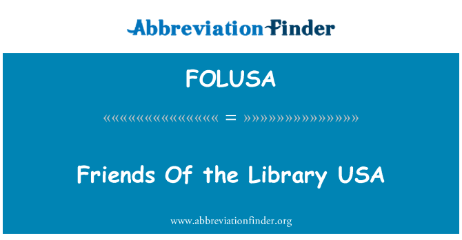 FOLUSA: חברים של הספרייה בארה ב