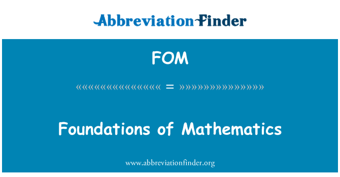 FOM: Grunnlaget for matematikk