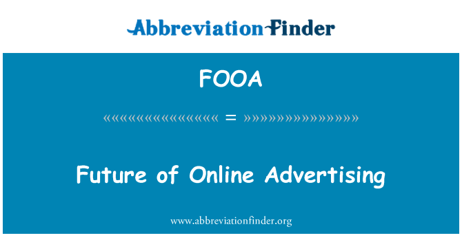 FOOA: Futuro della pubblicità Online