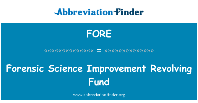 FORE: Edsen syans amelyorasyon Renouvelable fon