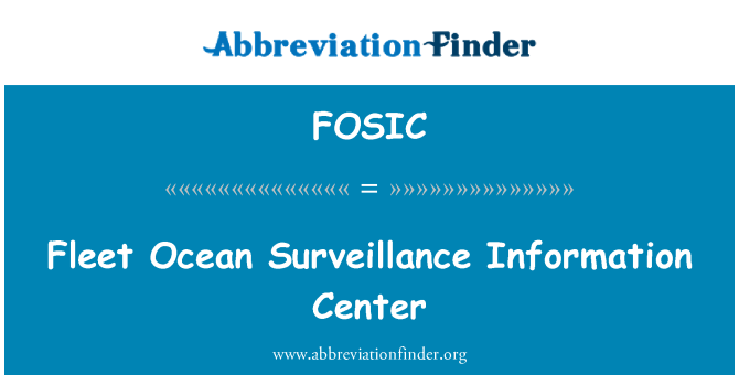 FOSIC: Armada laut pengawasan pusat informasi