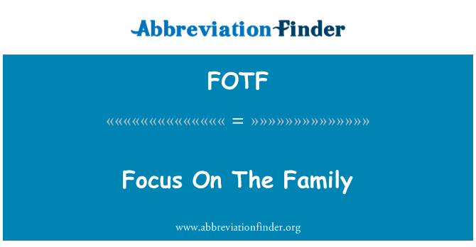 FOTF: Fokus på familjen