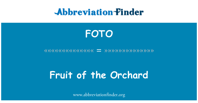 FOTO: Frucht des Obstgartens