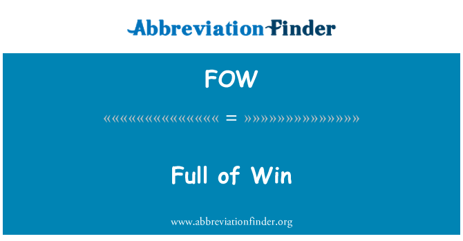 FOW: Poln Win
