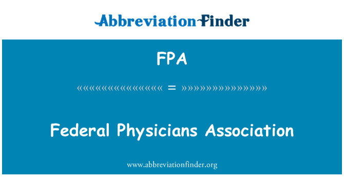 FPA: 联邦医生协会