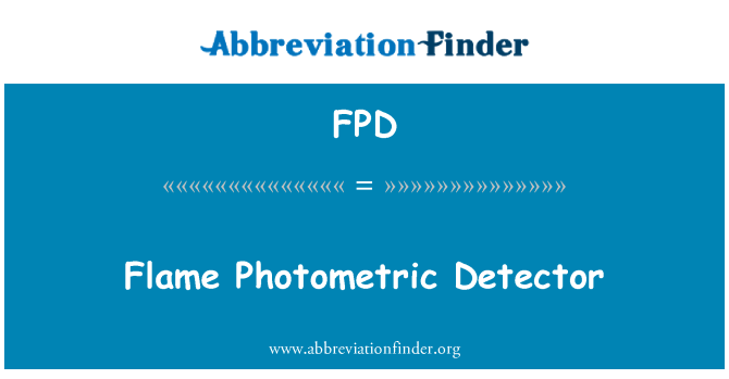 FPD: Rivelatore fotometrico a fiamma