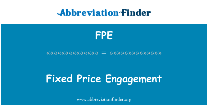 FPE: Pertunangan harga tetap