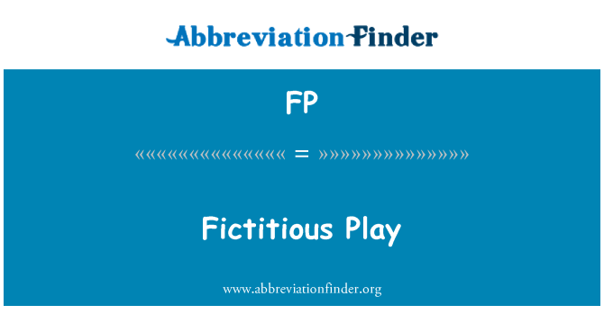 FP: Fictitious Play