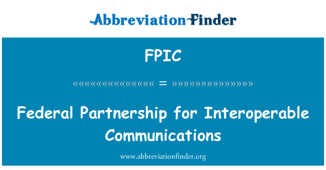 FPIC: Interoperable संचार के लिए संघीय साझेदारी