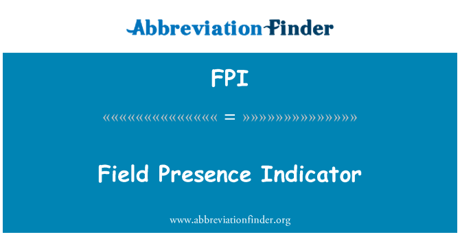 FPI: Feld-Präsenzanzeige