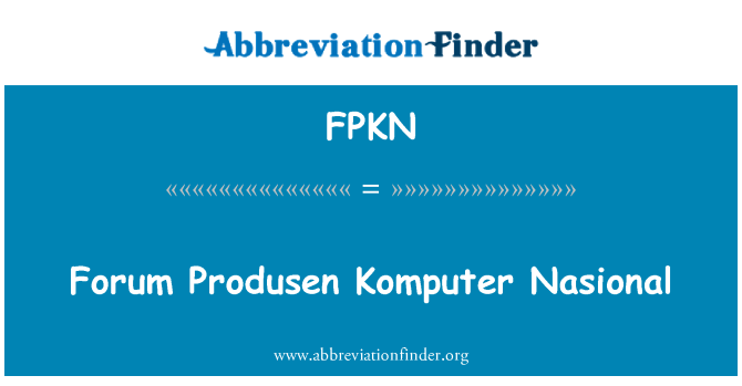 FPKN: Fórum Produsen Komputer Nasional