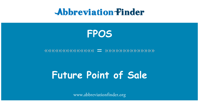 FPOS: Futur Point de vente