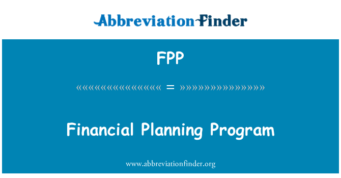 FPP: Finansye Planification pwogram
