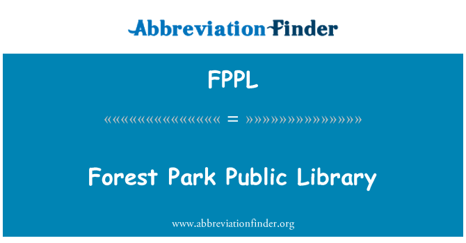 FPPL: Forest Park Public Library