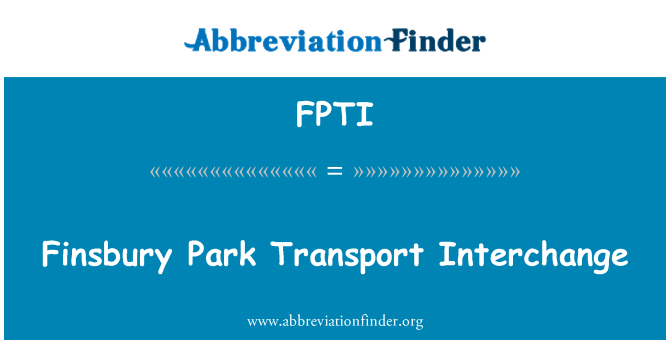 FPTI: Finsbury Park közlekedési csomópont