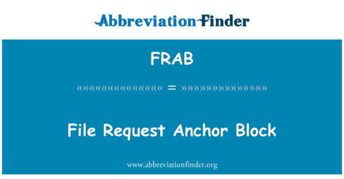 FRAB: Fichier mande Anchor blòk