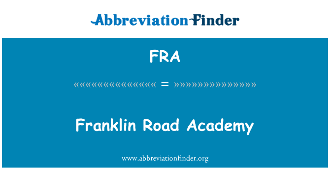 FRA: Franklin Road Academy