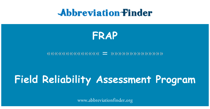 FRAP: Il-programm ta ' stima tal-affidabilità tal-qasam