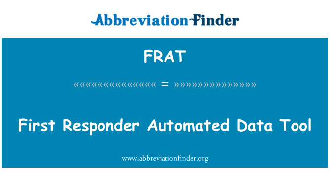 FRAT: Primo strumento di risponditore automatizzato di dati