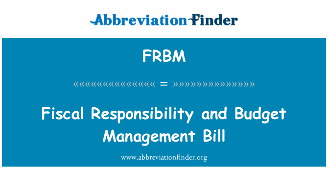 FRBM: Responsablite fiskal Et bidjè Gestion bil