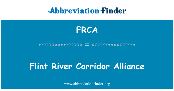 FRCA: Flint River διάδρομο Συμμαχία