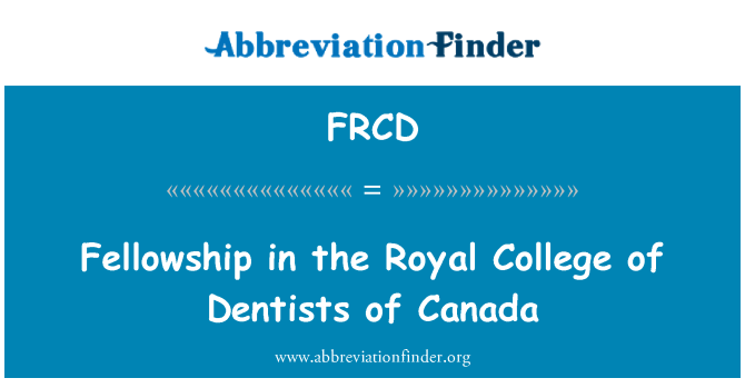 FRCD: Beca de investigación en el Real Colegio de dentistas de Canadá