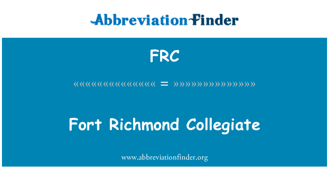 FRC: Fort Richmond Collegiate