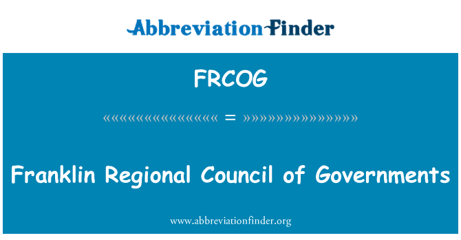 FRCOG: Franklin Regional Council regjeringer