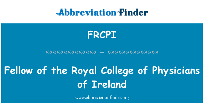 FRCPI: Chlapík z Royal College of Physicians Irska
