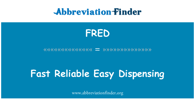 FRED: Une distribution rapide fiable et facile