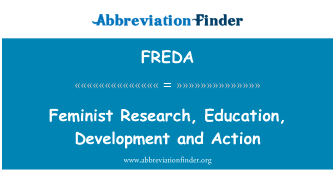 FREDA: Action, de l'éducation, de développement et de recherche féministe
