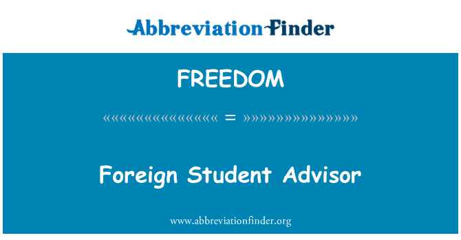 FREEDOM: Poradce pro zahraniční Student