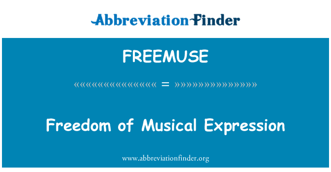 FREEMUSE: Свобода музыкального выражения