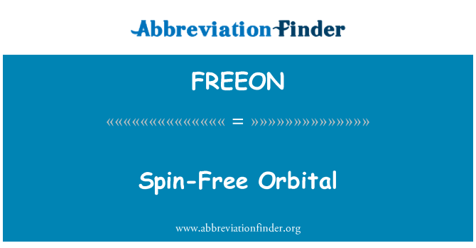 FREEON: Spin-Free orbitale