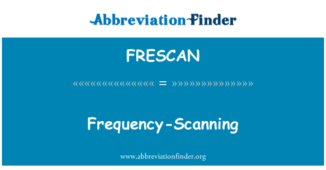 FRESCAN: فرکانس اسکن