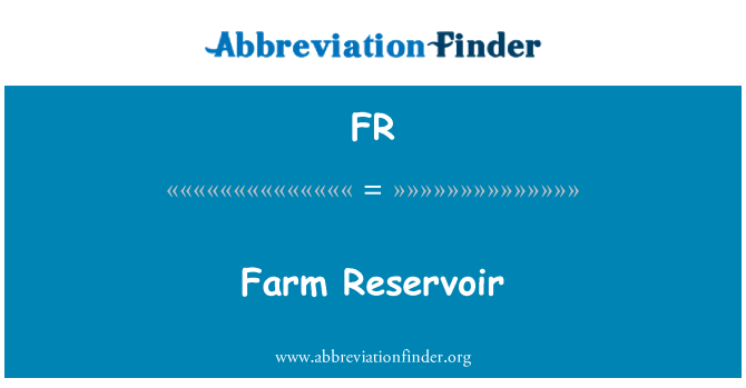 FR: Fèm travay tè Réservoir