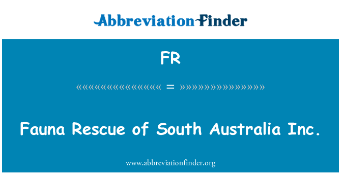 FR: إنقاذ الحيوانات من جنوب أستراليا وشركة